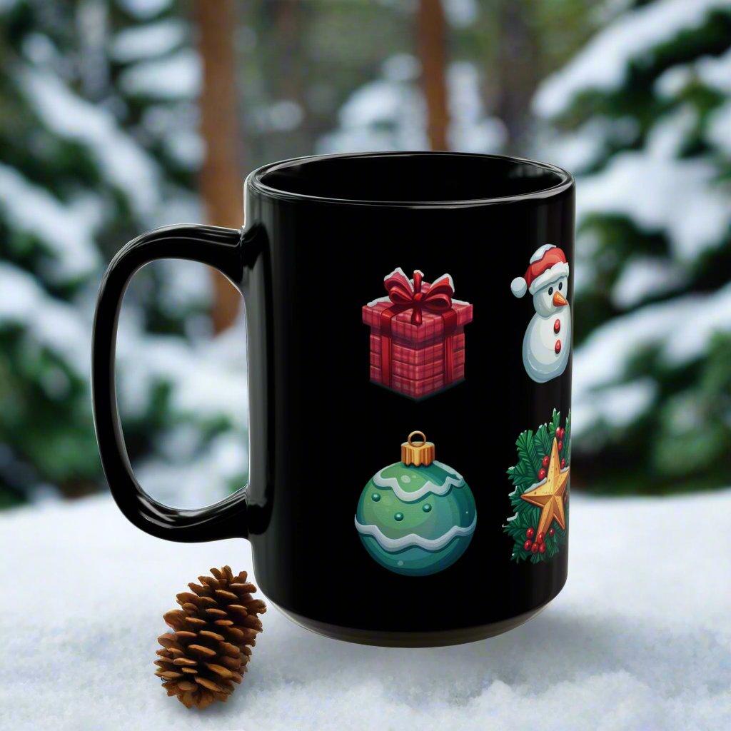 Festive Christmas Mug | Holiday Coffee Mug | Cute Xmas Gift | Cozy Winter Drinkware | Ceramic Mug for Hot Chocolate | Secret Santa Gift