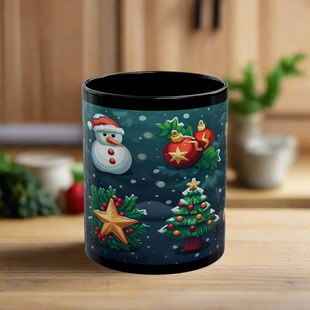 Festive Christmas Mug | Holiday Coffee Mug | Cute Xmas Gift | Cozy Winter Drinkware | Ceramic Mug for Hot Chocolate | Secret Santa Gift