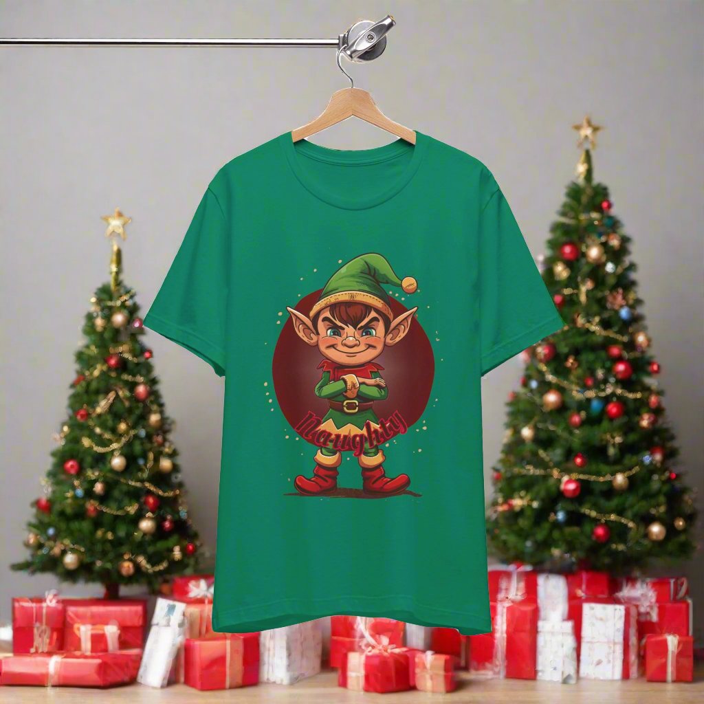 Funny Christmas Elf Tee - Unisex Jersey Short Sleeve T-Shirt