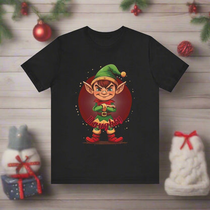 Funny Christmas Elf Tee - Unisex Jersey Short Sleeve T-Shirt