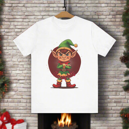 Funny Christmas Elf Tee - Unisex Jersey Short Sleeve T-Shirt