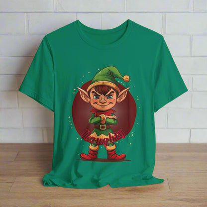 Funny Christmas Elf Tee - Unisex Jersey Short Sleeve T-Shirt