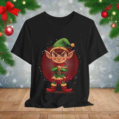 Funny Christmas Elf Tee - Unisex Jersey Short Sleeve T-Shirt