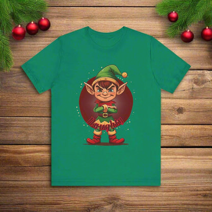 Funny Christmas Elf Tee - Unisex Jersey Short Sleeve T-Shirt