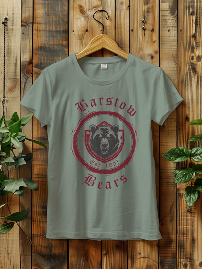 Vintage Barstow Bears Unisex Jersey Tee - Rustic Bear Graphic T-Shirt