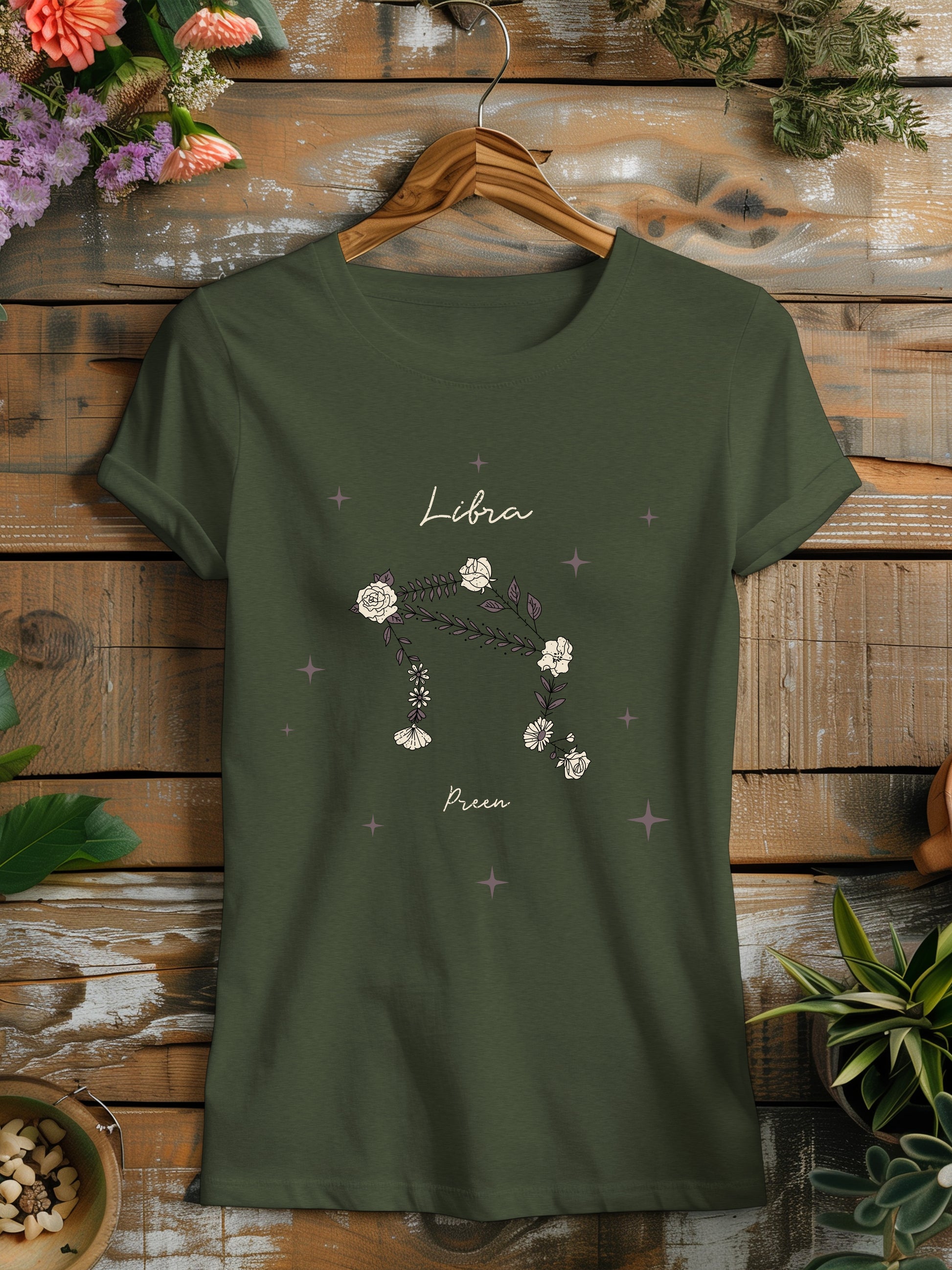 a t - shirt with the name libra on it