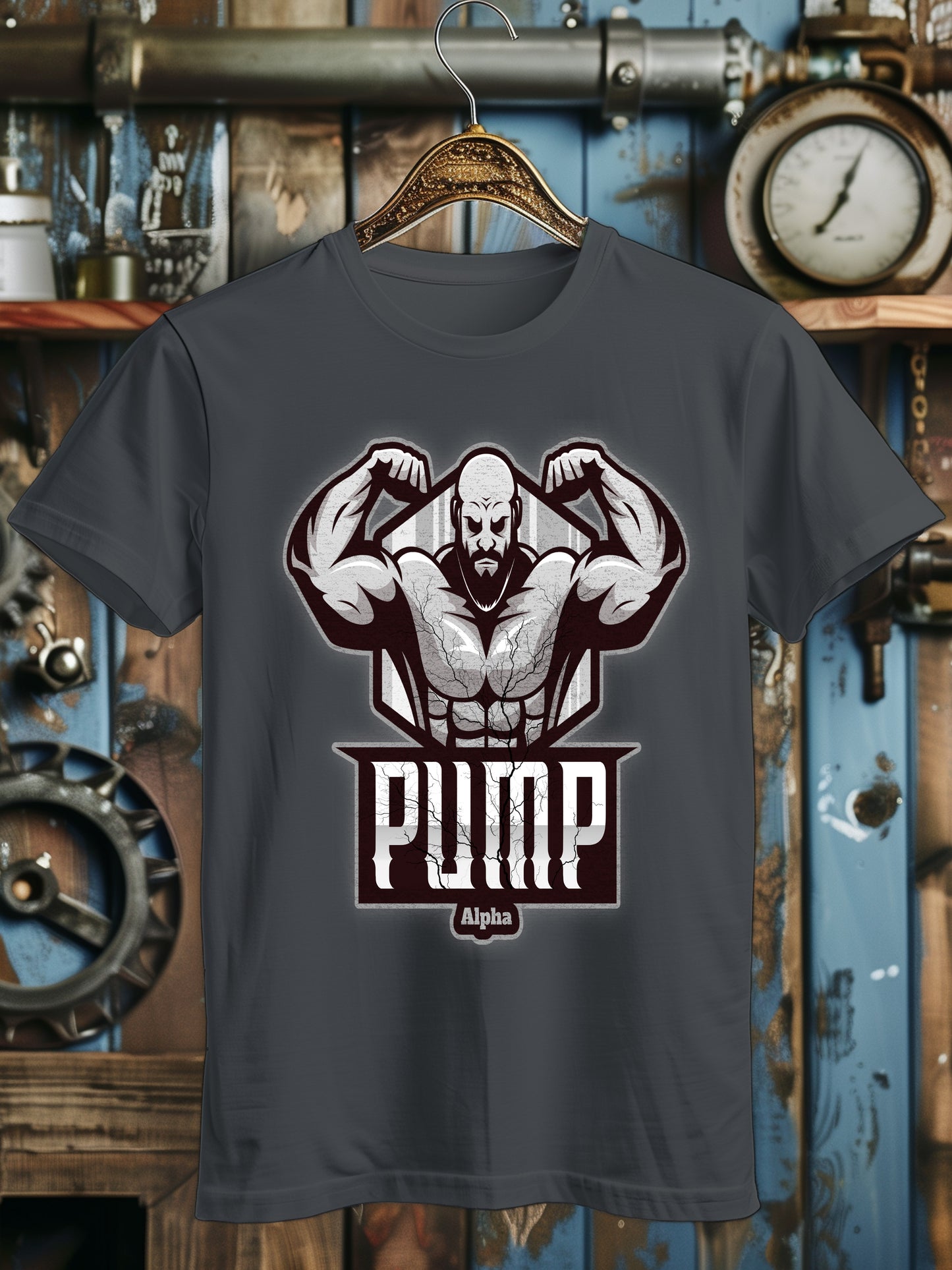 Men's Weightlifting Pump T-Shirt - Beast Mode - Gym Workout Tee, Bodybuilding Shirt, Fitness Apparel, Powerlifting