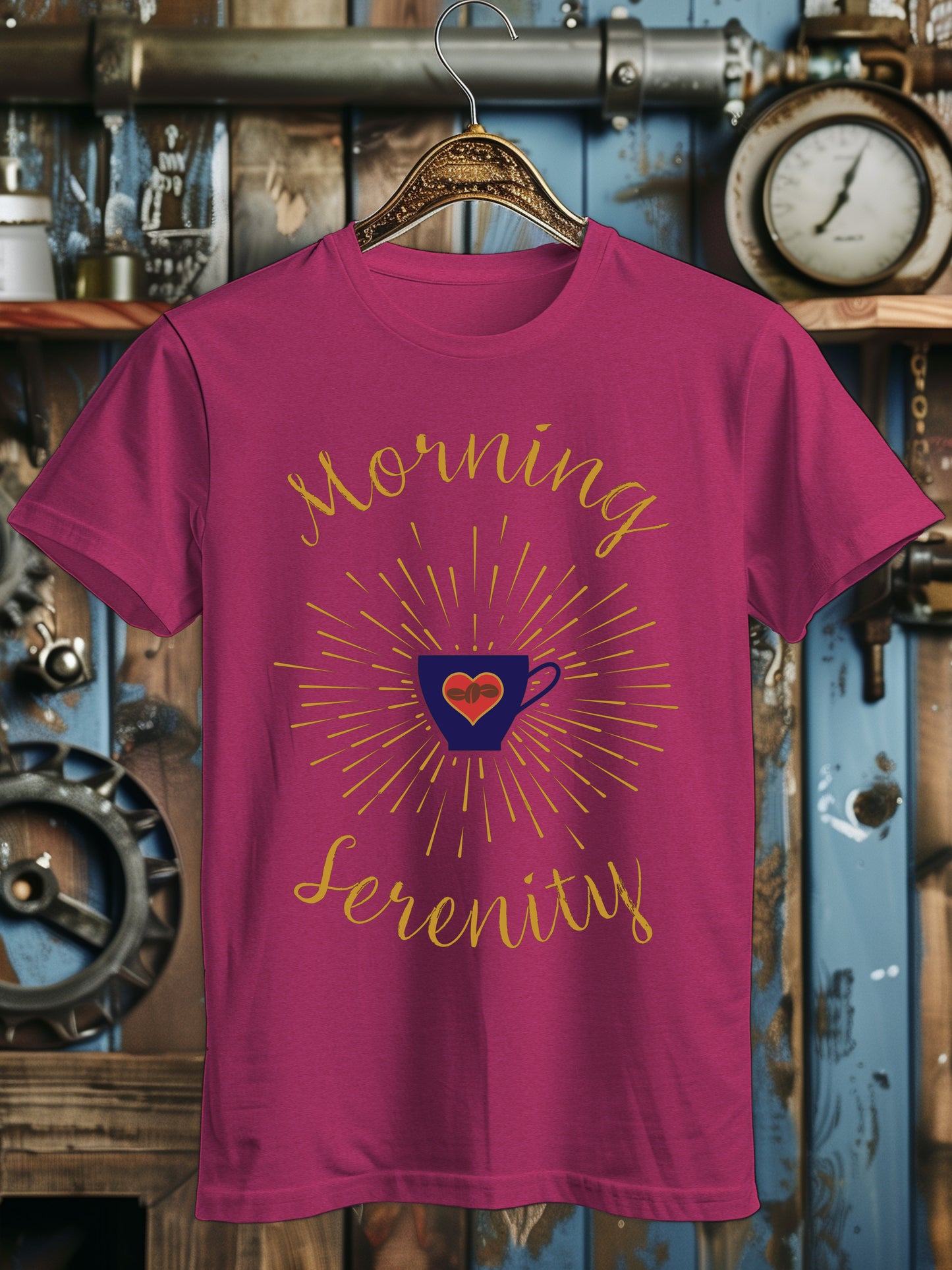 Morning Coffee Serenity Unisex T-Shirt - Zen-Inspired Graphic Tee - Meditation and Mindfulness Shirt - Unique Relaxation Gift